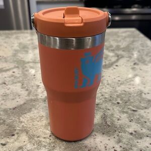 Stanley Coral Travel Mug with Blue Logo